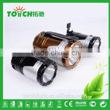 New Product Promotion Solar Rechargeable LED Lantern Flashlight Camping Light With 3w Flashlight Outdoor Camping Lamp photo-2