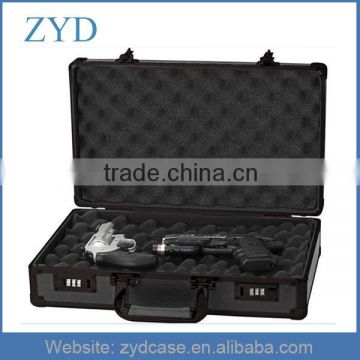 Professional Strong Aluminum Gun Storage Case With Foam ZYD-HZMgc006