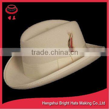 Female Wool Felt Homburg Hat For Man