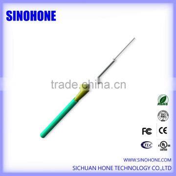 Multiple mode OM4 simplex round indoor drop fiber optic cable