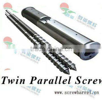 extruder twin parallel screw and barrel for plastic processing machine