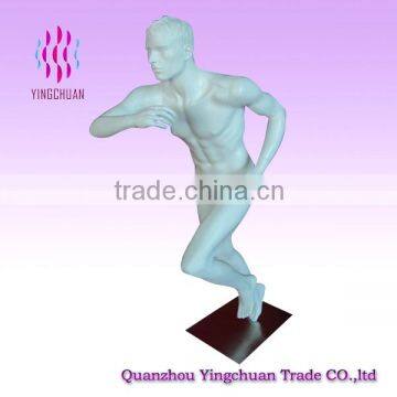 Fiberglass sport running male good quality mannequin