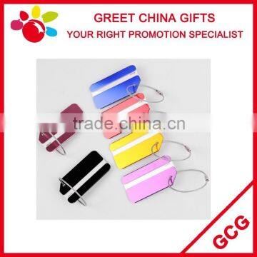 Promotional Aluminum Alloy Cheap Travel Luggage Tag Custom Logo With Replaceable Paper Name Card photo-3