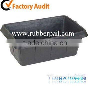 square rubber bucket/rubber container.horse feeding bucket