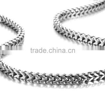 Stunning Mechanic Style Link Chain Length 22 Inch Stainless Steel Silver Men's Necklace