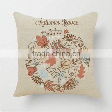 High quality square printed decorative throw pillow