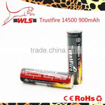 In Stock!!! Vapcell Newest Trustfire 900mAh 3.7v Icr 14500 Li-ion Rechargeable Battery photo-2