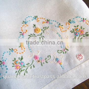 DAISY TEA TOWEL ,embroidery guest towel