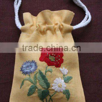 embroidery lavender bag