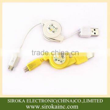 Wholesale Colorful Retractable 2.0 USB Micro Charger Cable for Samsung Android Phones photo-2