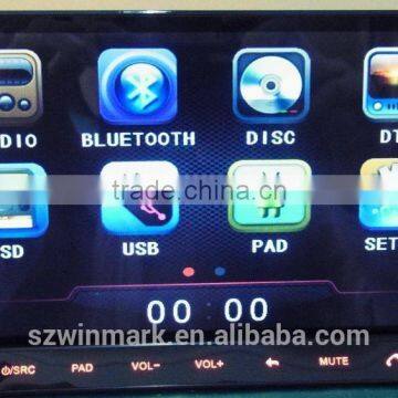 Best-selling 2 din Android OS car PC radio DM7835C with dual gps,dual BT, 3G,WIFI,,radio,audio,dvd etc for all cars