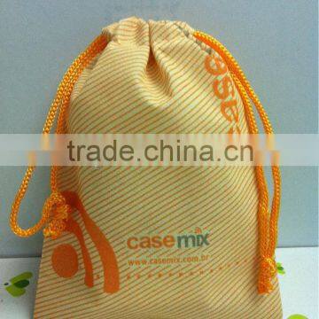 Custom draw string bag with rope