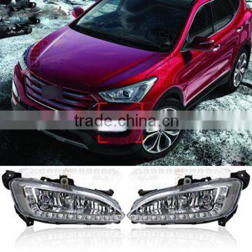 Auto 12 LED Car Daytime Running Lights DRL For Hyundai Santa Fe 3th 2013 2014 2015