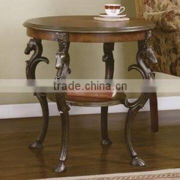 Antique carved wood Horse coffee Table