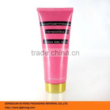 Pearlized Red Plastic Body Lotion Tube