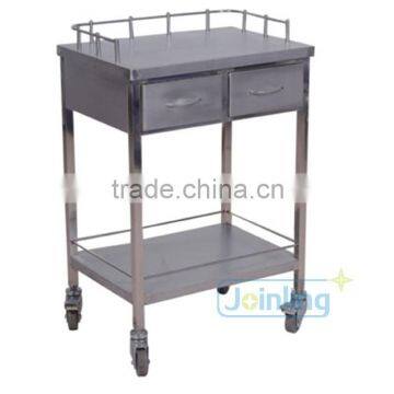 Stainless Steel Anaesthesia Trolley With Two Layers