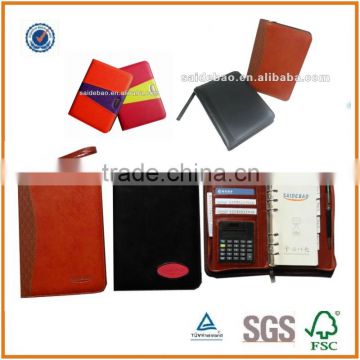 Generous portfolio with pen/card folder and calculator, custom portfolio whit custom logo