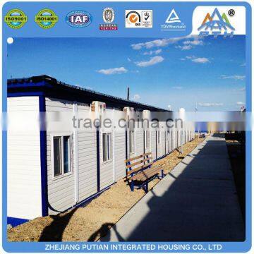 China prefabricated homes laminated floor container kitchen