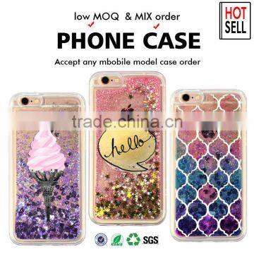 5.5 Inch for Samsung Galaxy Edge S7 for the Cell Mobile 3d Printing Liquid Case 4.9 Inch for Iphone 6 s Bling Cover Quality Choice