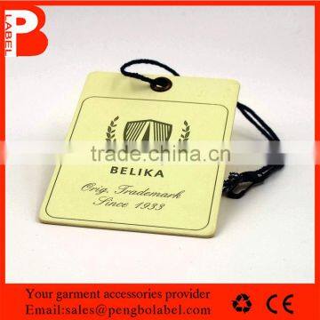 Customized Paper Printing LOGO Foil Stamping FInished Hang Tag