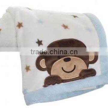 baby monkey blanket/monkey blanket/baby blanket