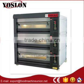 Yoslon 3 deck pizza gas deck oven from China