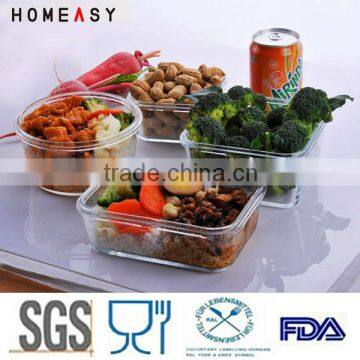 Borosilicate glass food container/fast food container for sale