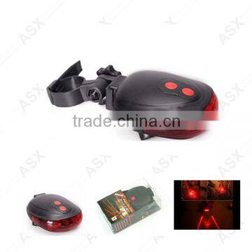 2015 New Products Bike Bicycle Laser Beam Rear Tail Light 3 LED + Laser