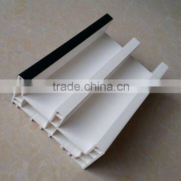 China New Brand window manufacturers Construction Company Profile 112mm series 3 tracks high quality upvc door frame profiles