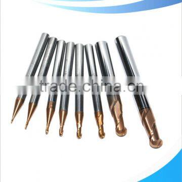 2 flutes ball nose end mills with straight shank
