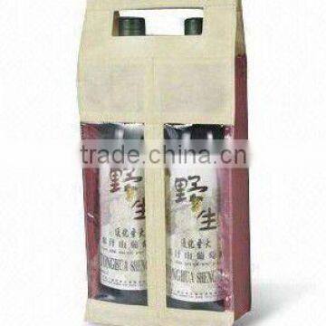 pvc non woven wine gift bag