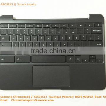 hot sale! for Samsung Chromebook XE503C12 Touchpad Palmrest BA98-00603A Black US With Keyboards