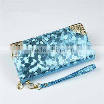 Elegant PU Leather Woman Bling Wallet Laides Latest Handbag Purse photo-2