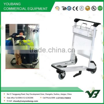 2015 New 3 wheels 6063 aluminum alloy airport cart with brake (YB-AT02)