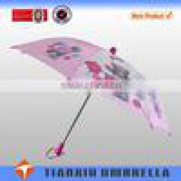 katong heat transfer printing kids stick umbrella