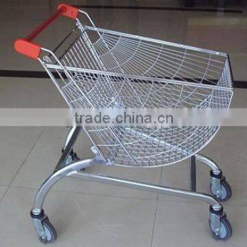 80L Round Basket Shopping Trolley photo-2