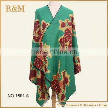 Wholesale Blanket Scarf Double Face Jacquard Shawl