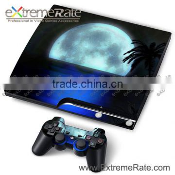 Fresh Full Moon Case Skin Stickers For PS3 Slim Console Controller With Wholesale Manufactured