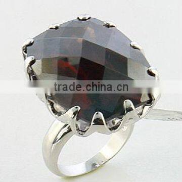 925 Silver Women single stone Ring