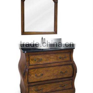 USA STAIN FINISH Antique Solid Wood Bathroom Vanity