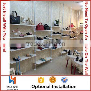 Huohua Solid Wood Material Saving Pace Living Room Shoe Rack photo-5