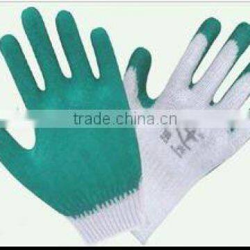 floated white lined glove