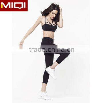 Cheap Wholesale Women Work Out Clothing Seamless Sexy Nylon Tights Black Yoga Tight Pants