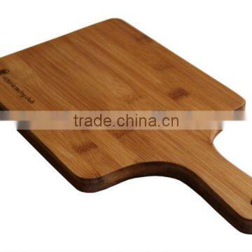 Eco-friendly and durable bamboo cheese cutting board with handle