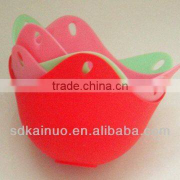 FDA & LFGB approval round silicone rubber egg poacher