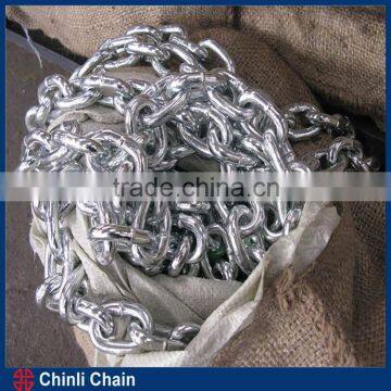 High Test NACM1990 Standard G43 Link Chain,Galvanized Normal Welded Point Link Chain