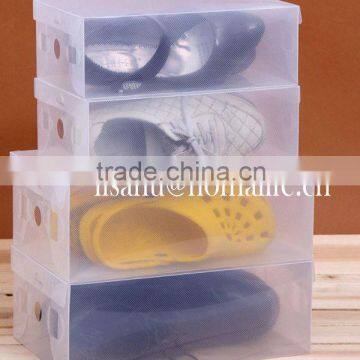 stackable plastic shoes organizer box