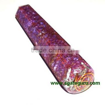 Violet Faceted Orgone Massage Wands