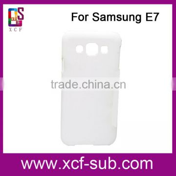 Welcomed 3D sublimation plastic case for Samsung E7