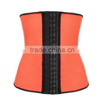 6 Colors 9 Steel Boned Women Latex Waist Training Corsets Wholesale Rubber Corsets photo-2